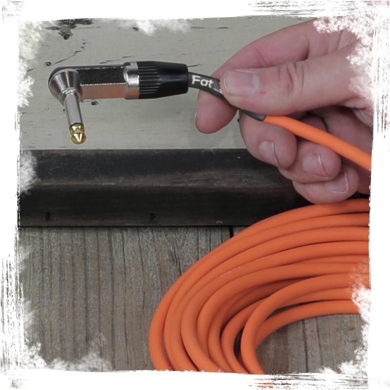 Right-Angled Guitar Cables (8-Pack) by FAT TOAD - 20FT 1/4-Inch Straight-End 24 GA Wires for Electric Guitar, Bass, Pedal, Keyboard, Speaker Amplifier & Audio Studio Recording GeekStands.com