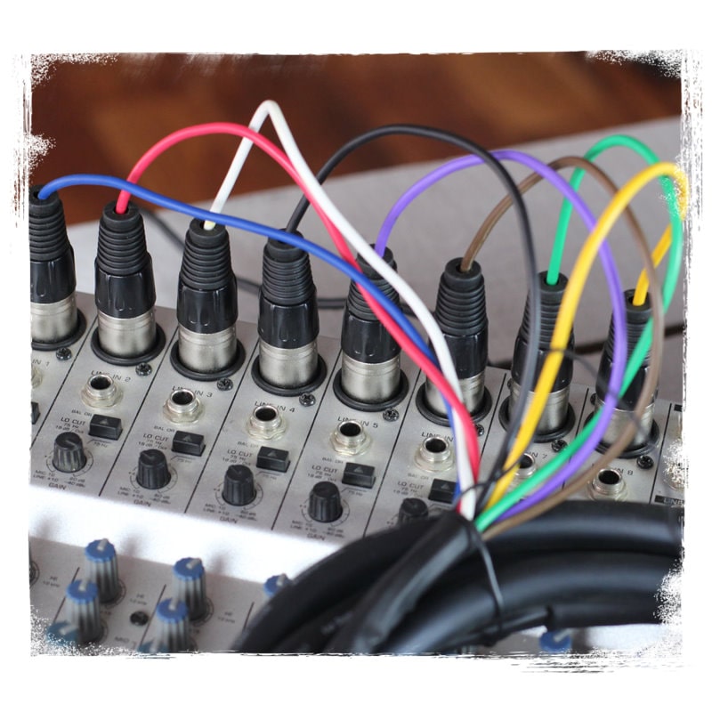 XLR Snake Cable 8-Channel 10ft (2-Pack) by FAT TOAD - Pro-Audio Shielded 3-Pin Balanced Patch Cables for Studio Stage, Live Sound & DJ Mixer GeekStands.com