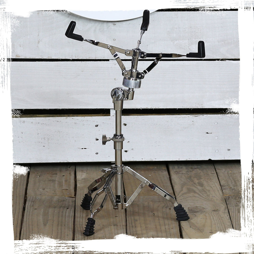 2-PACK Snare Drum Stand by GRIFFIN | Chrome Double Braced, Light Weight Mount for Standard Snares, Tom Drums & Practice Pad | Slip-Proof Gear Tilter & Clamp Style Basket Holder Percussion Hardware Kit GeekStands.com