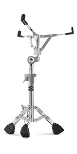Premium Snare Drum Stand by GRIFFIN - Double Braced Heavy-Duty Weight Mount for Snares, Tom Drums & Adjustable Practice Pad - Percussion Hardware Kit GeekStands.com