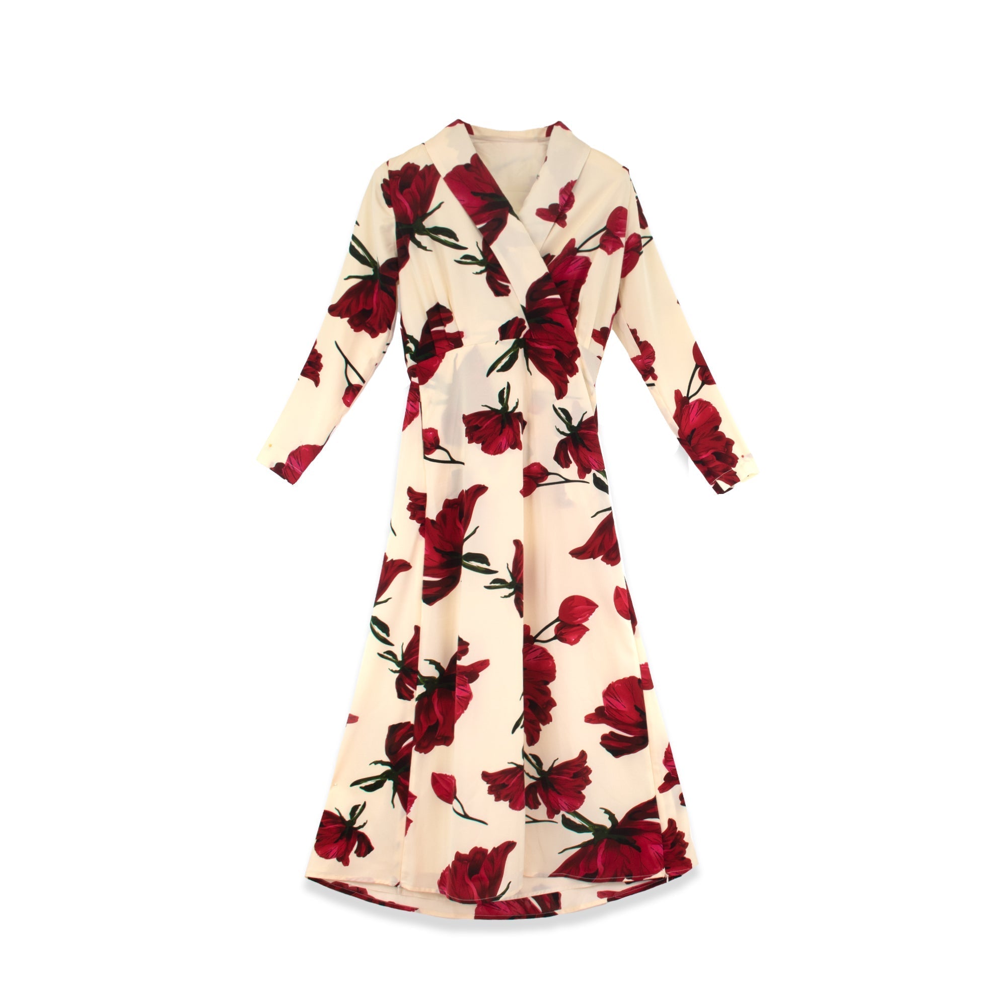 Rose Faux Wrap Dress profile-nyc