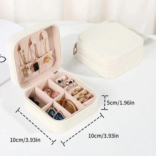 Portable Mini Jewelry Storage Box Travel Organizer Jewelry Case Fashion Hut Jewelry