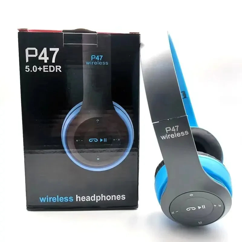 P47 Bluetooth 5.0 Wireless Headphone Electronics Den