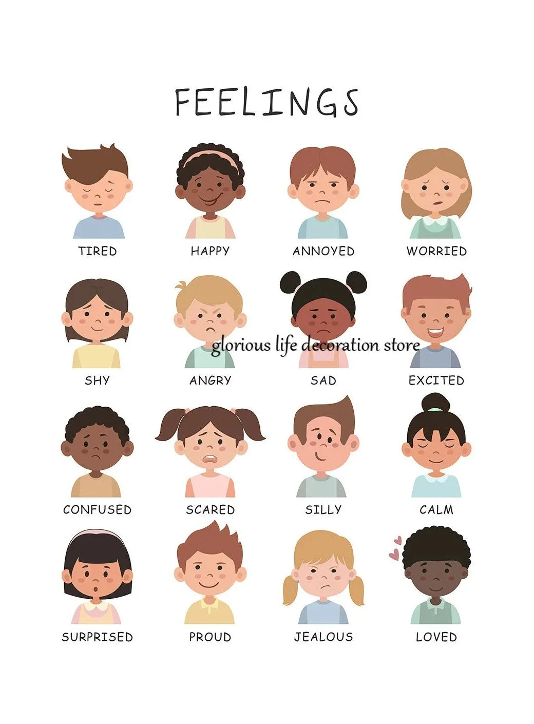 Mental Health Coping Skills Poster Poster Print Canvas Painting Wall Art Picture for School Kids Calming Corner Decor NeuroVibe Shop