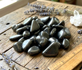 Black Shungite Tumbled Stones Mineral Karelia Russia (By The Piece or Pound) Type 2 Specimen Amazing Crystals