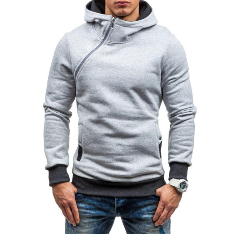 Side Zipper Urban Sweatshirt Gentleman.Clothing