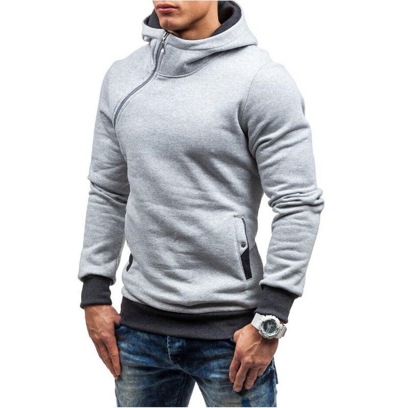 Side Zipper Urban Sweatshirt Gentleman.Clothing