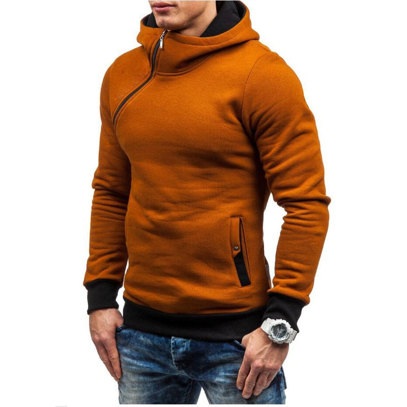 Side Zipper Urban Sweatshirt Gentleman.Clothing