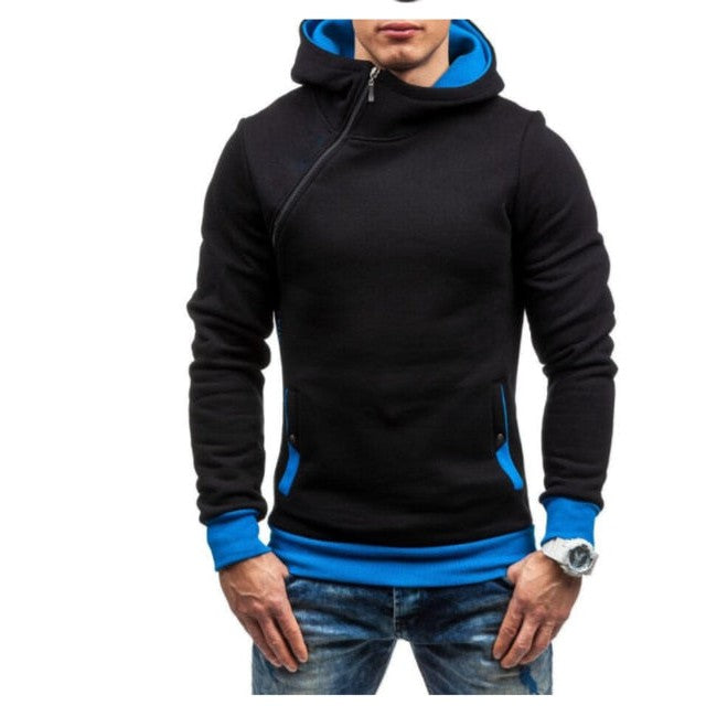 Side Zipper Urban Sweatshirt Gentleman.Clothing