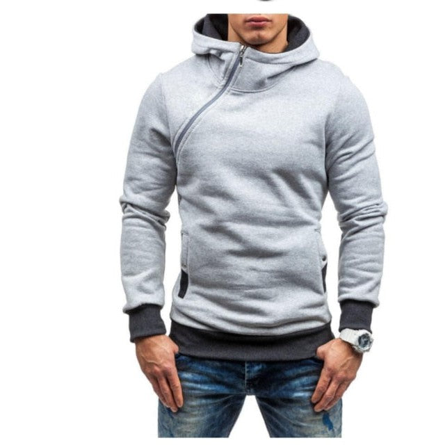 Side Zipper Urban Sweatshirt Gentleman.Clothing