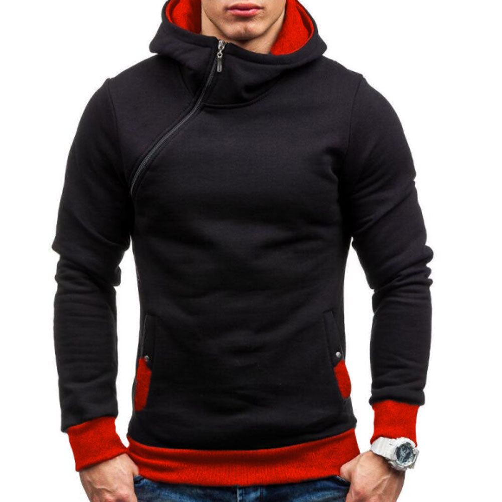 Side Zipper Urban Sweatshirt Gentleman.Clothing