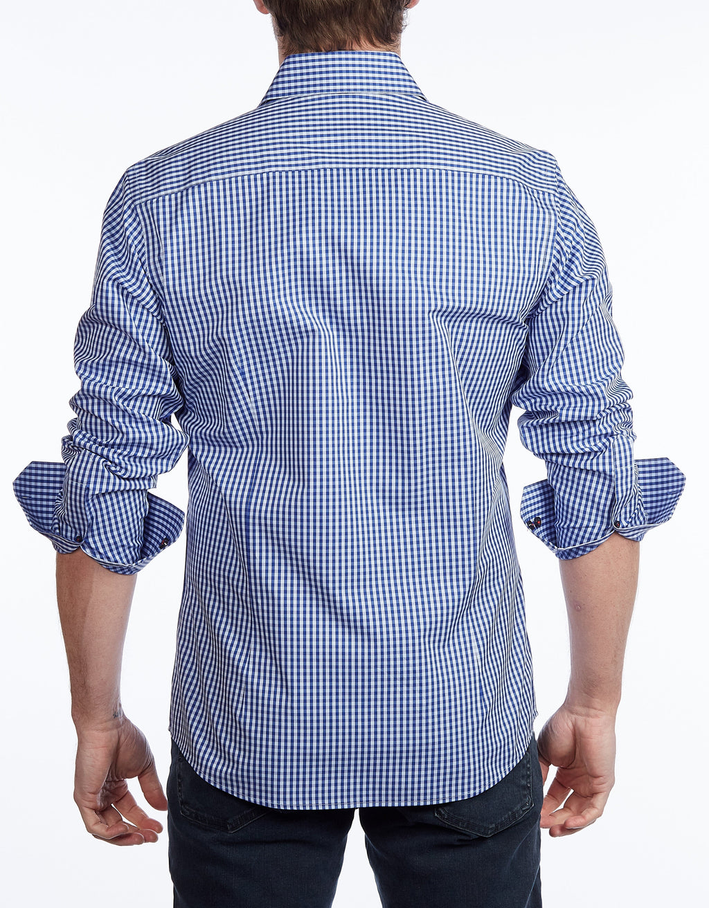 Signature Shirt //  - Contemporary Fit - contrast  trimming - final sale LEVINAS® Official