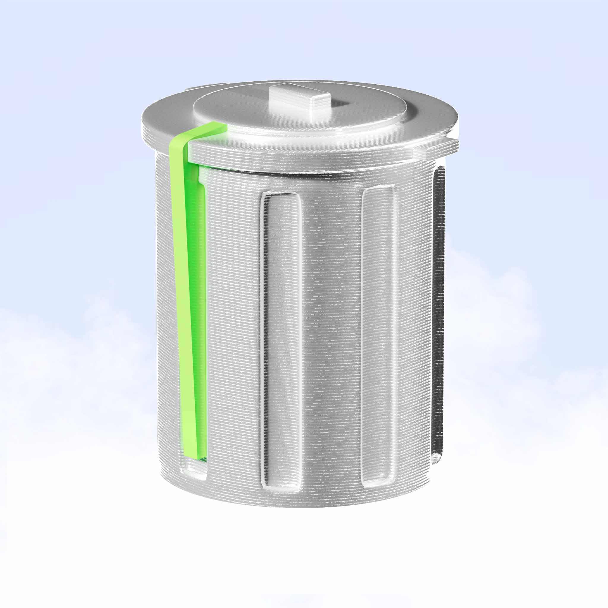 4-Pack Trashcan Knobs Twist Tone