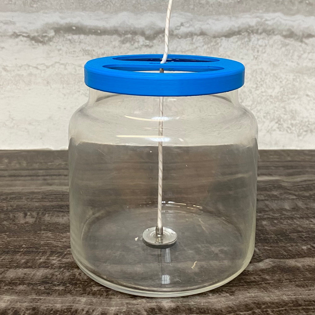 SINGLE (lg) WICK BAR - Holds 1 Wick in Larger Jar Y-Axis Printing LLC