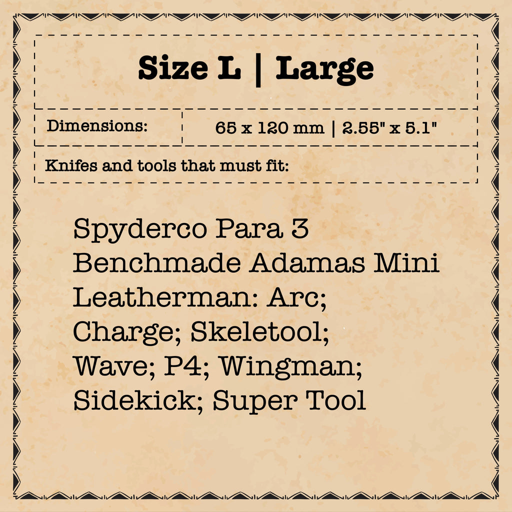 Knife Sheath - Sailor | Leather EDC | Pocket Knife Holder Pirate Goods