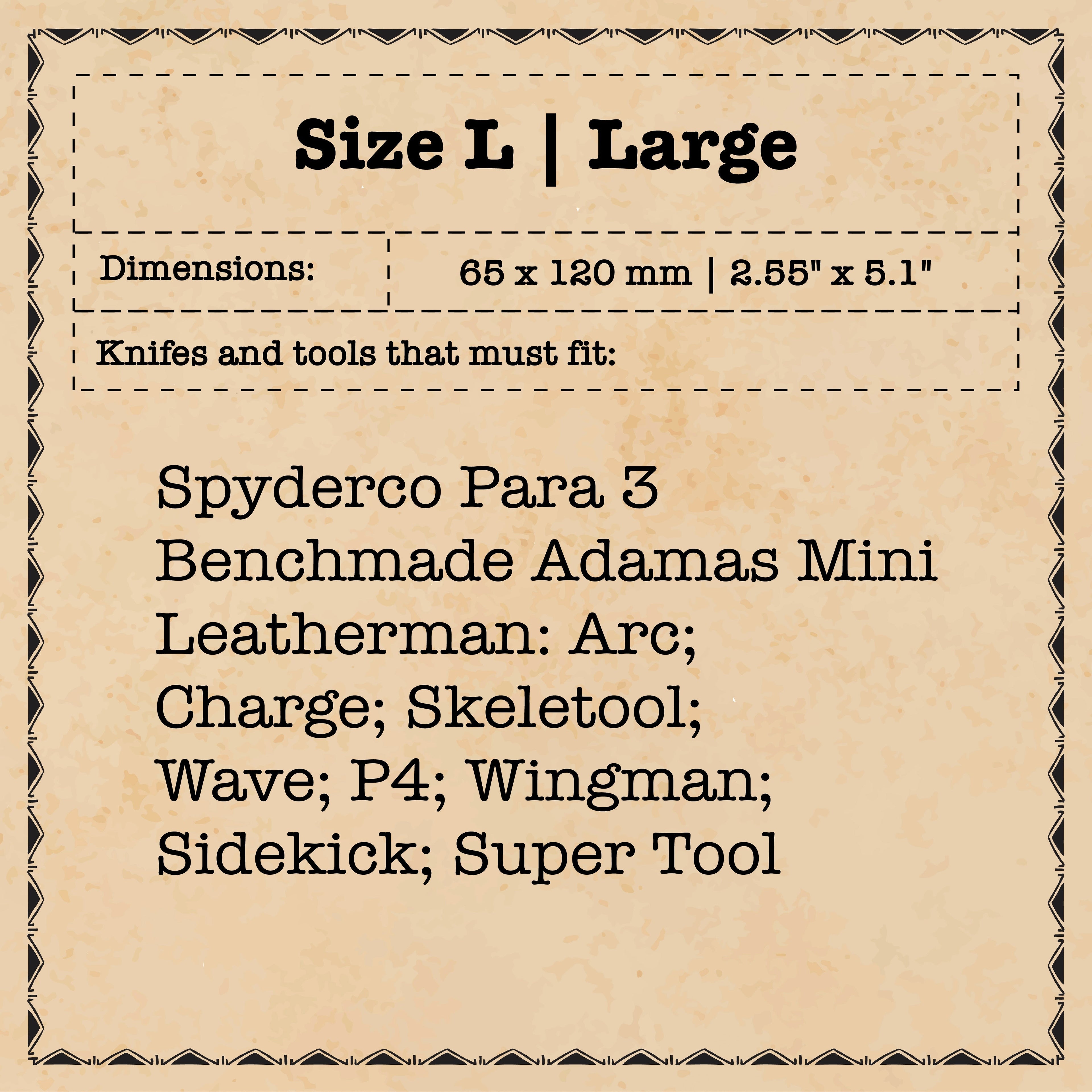 Knife Sheath - Sailor | Leather EDC | Pocket Knife Holder Pirate Goods