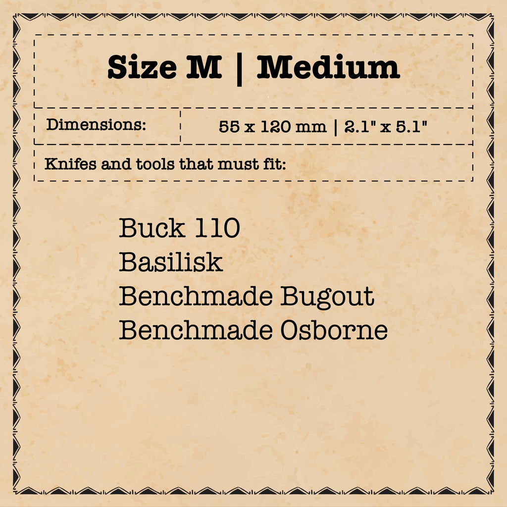 Knife Sheath - Sailor | Leather EDC | Pocket Knife Holder Pirate Goods