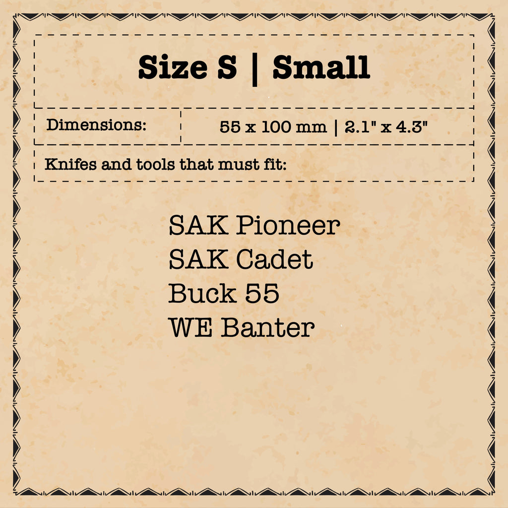 Knife Sheath - Sailor | Leather EDC | Pocket Knife Holder Pirate Goods