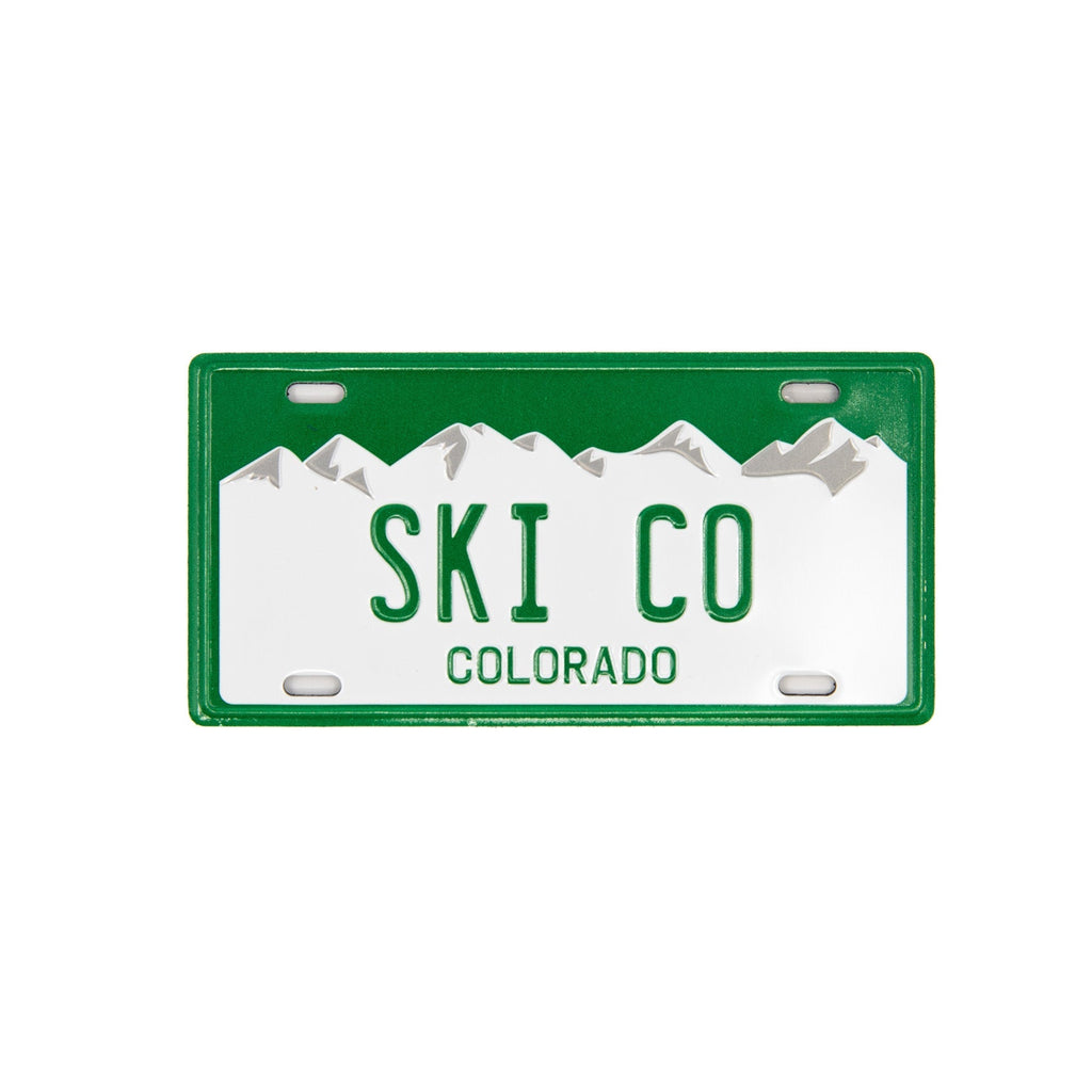 SKI CO - Colorado License Plate Magnet Green Mountain Games