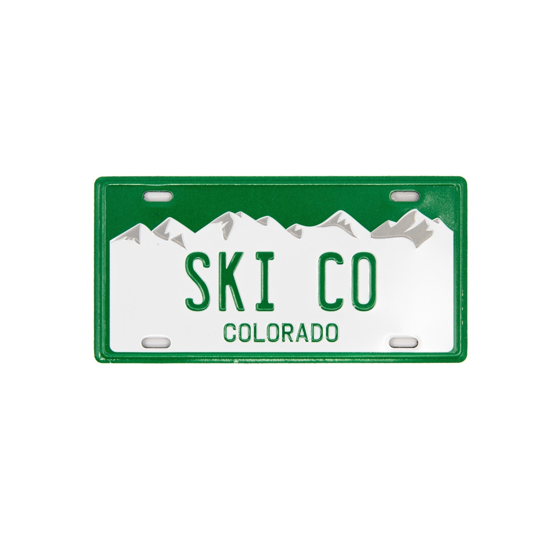 SKI CO - Colorado License Plate Magnet Green Mountain Games