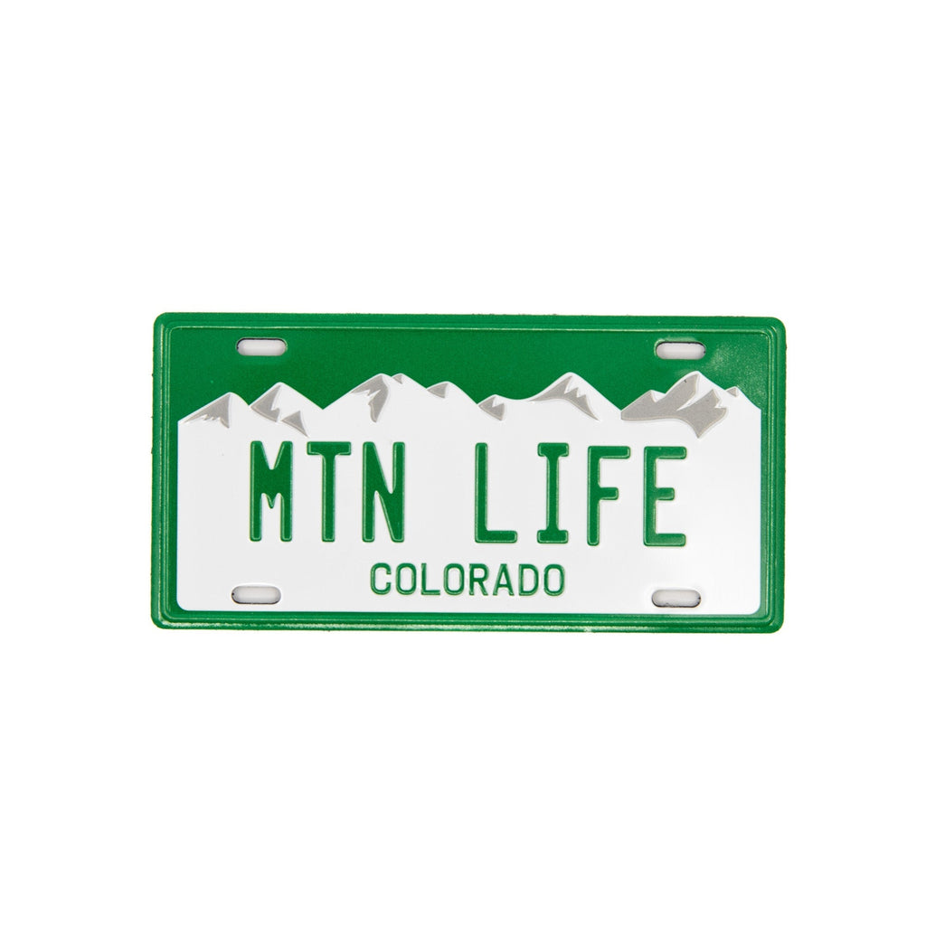 MTN LIFE - Colorado License Plate Magnet Green Mountain Games
