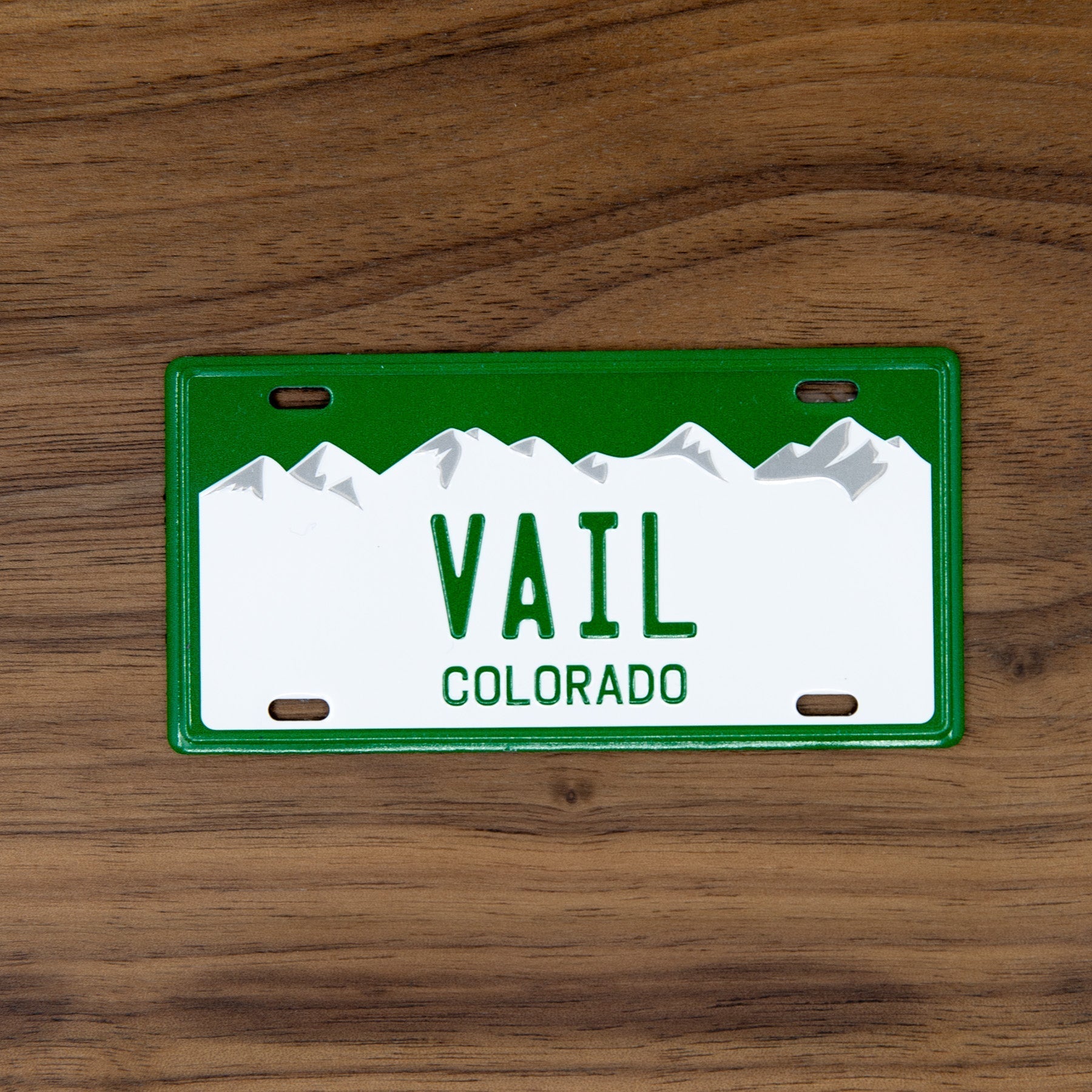VAIL - Colorado License Plate Magnet Green Mountain Games