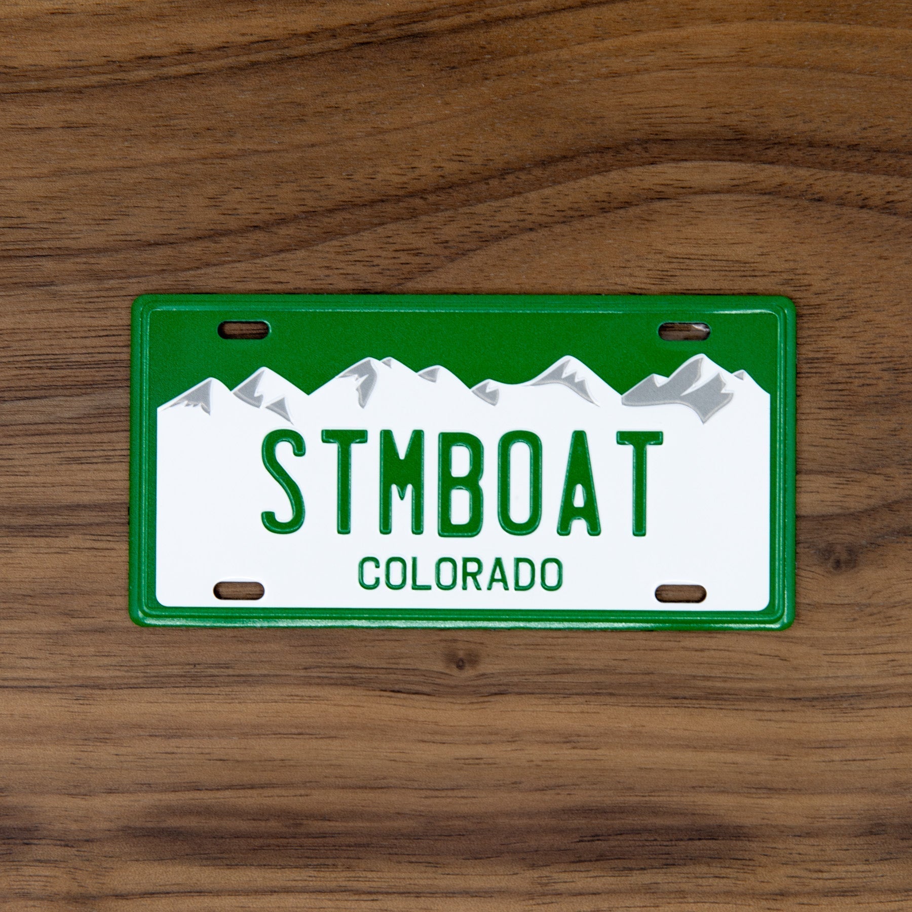STMBOAT - Colorado License Plate Magnet Green Mountain Games