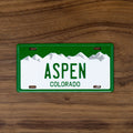 ASPEN - Colorado License Plate Magnet Green Mountain Games