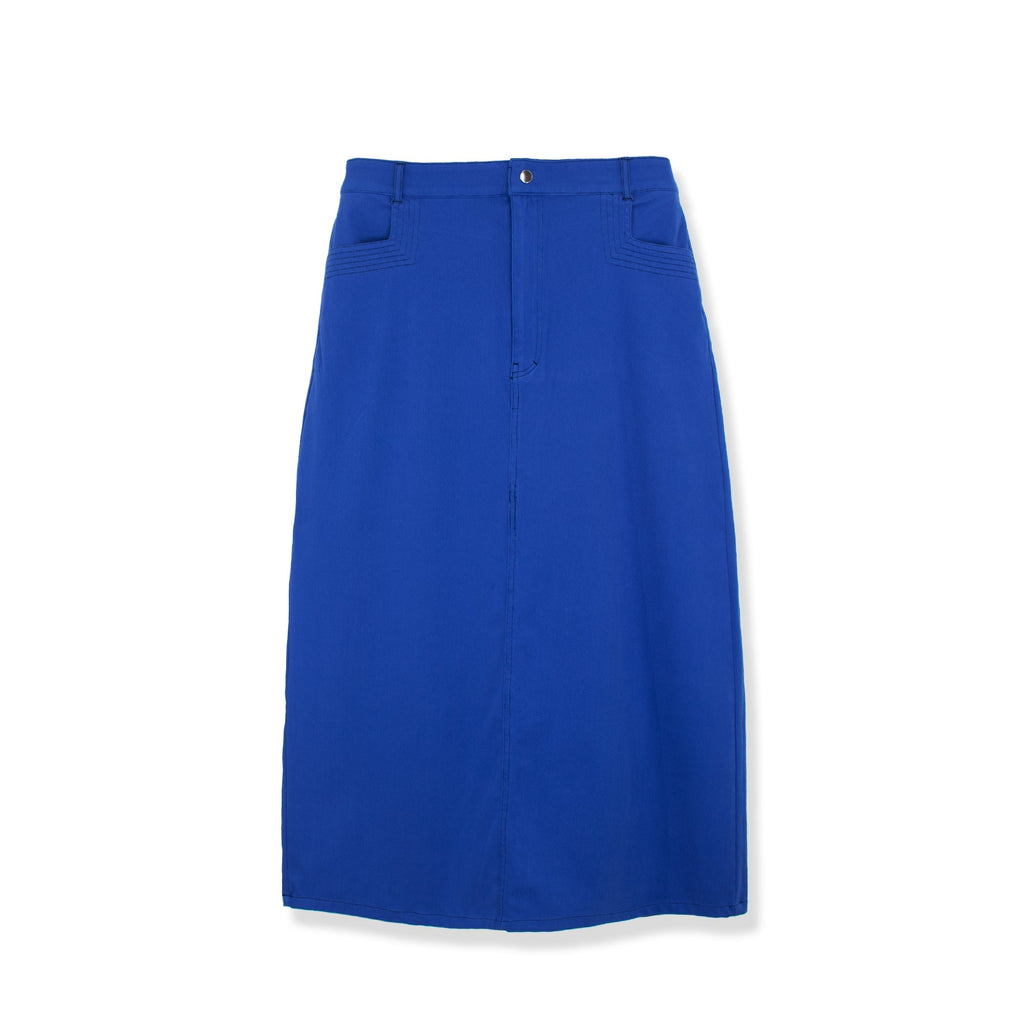 STRETCH COLORED DENIM  SKIRT profile-nyc