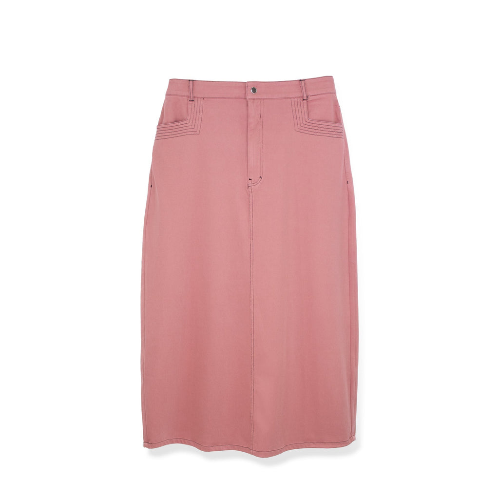 STRETCH COLORED DENIM  SKIRT profile-nyc