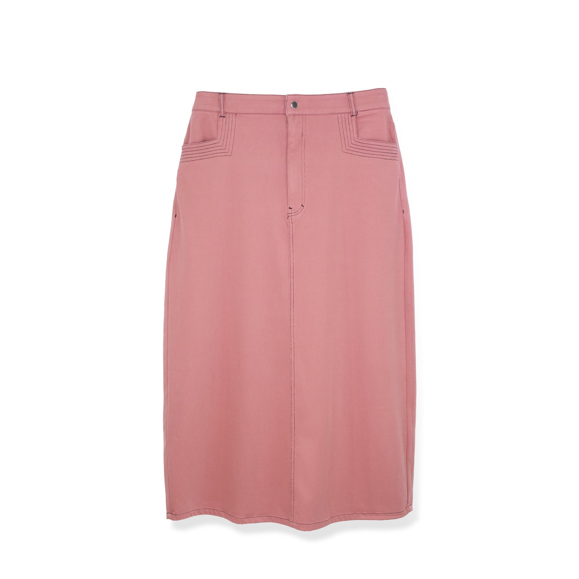 STRETCH COLORED DENIM  SKIRT profile-nyc