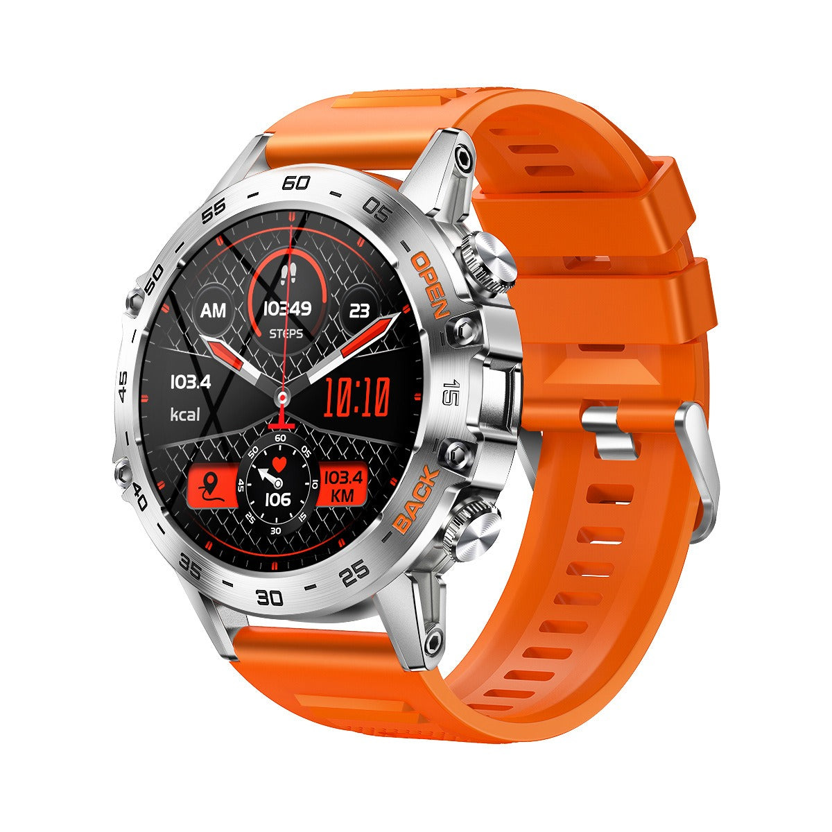 Smart Watch K52 Watches Men Wome Sports Fitness Modes Bluetooth Call Health Monitor 400mah 1.39Inch HD Smartwatch Gentleman.Clothing