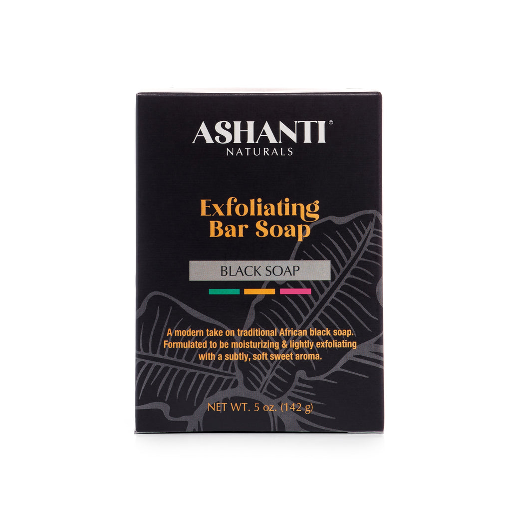 ASHANTI NATURALS Exfoliating Black Soap Bar AshantiNaturals