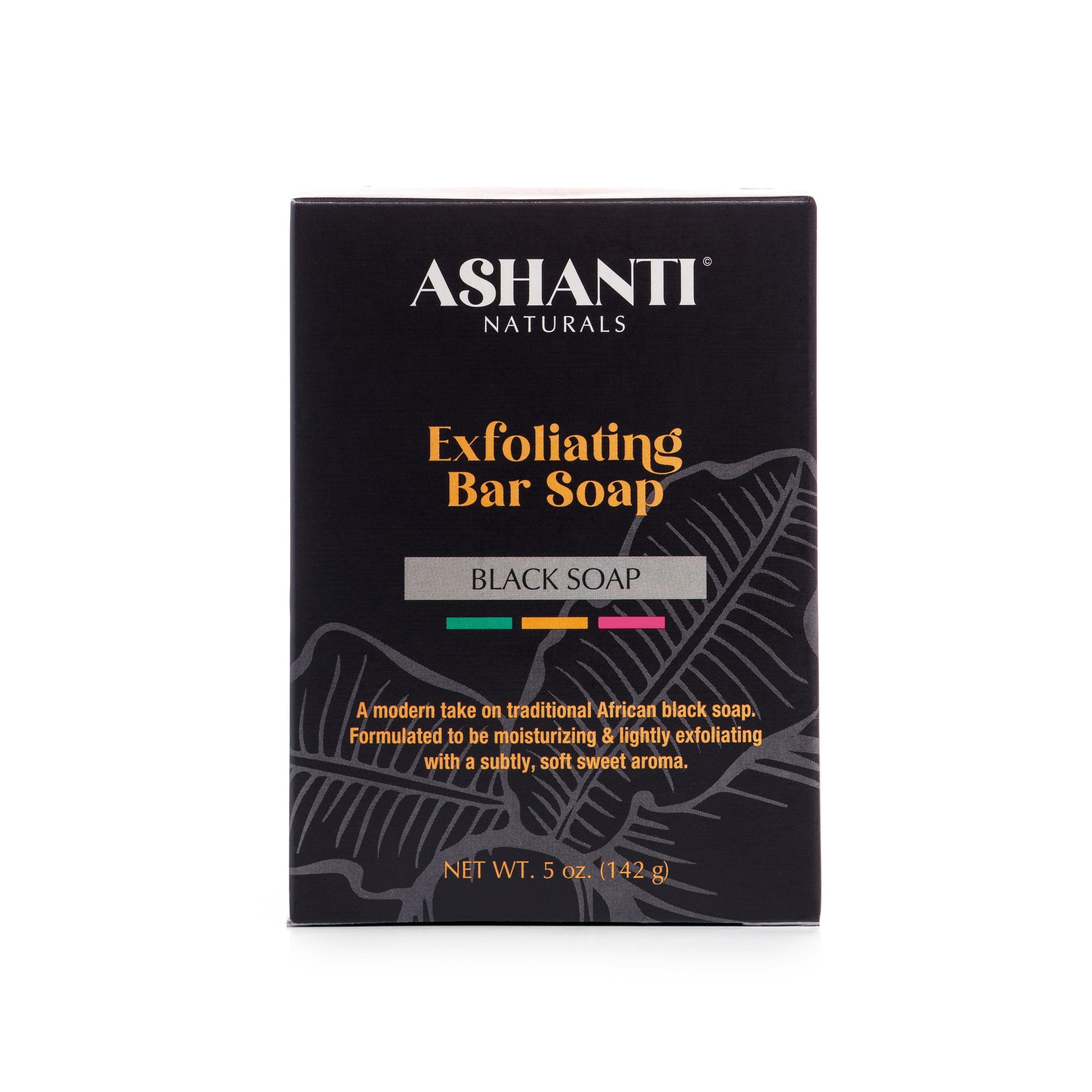 ASHANTI NATURALS Exfoliating Black Soap Bar AshantiNaturals