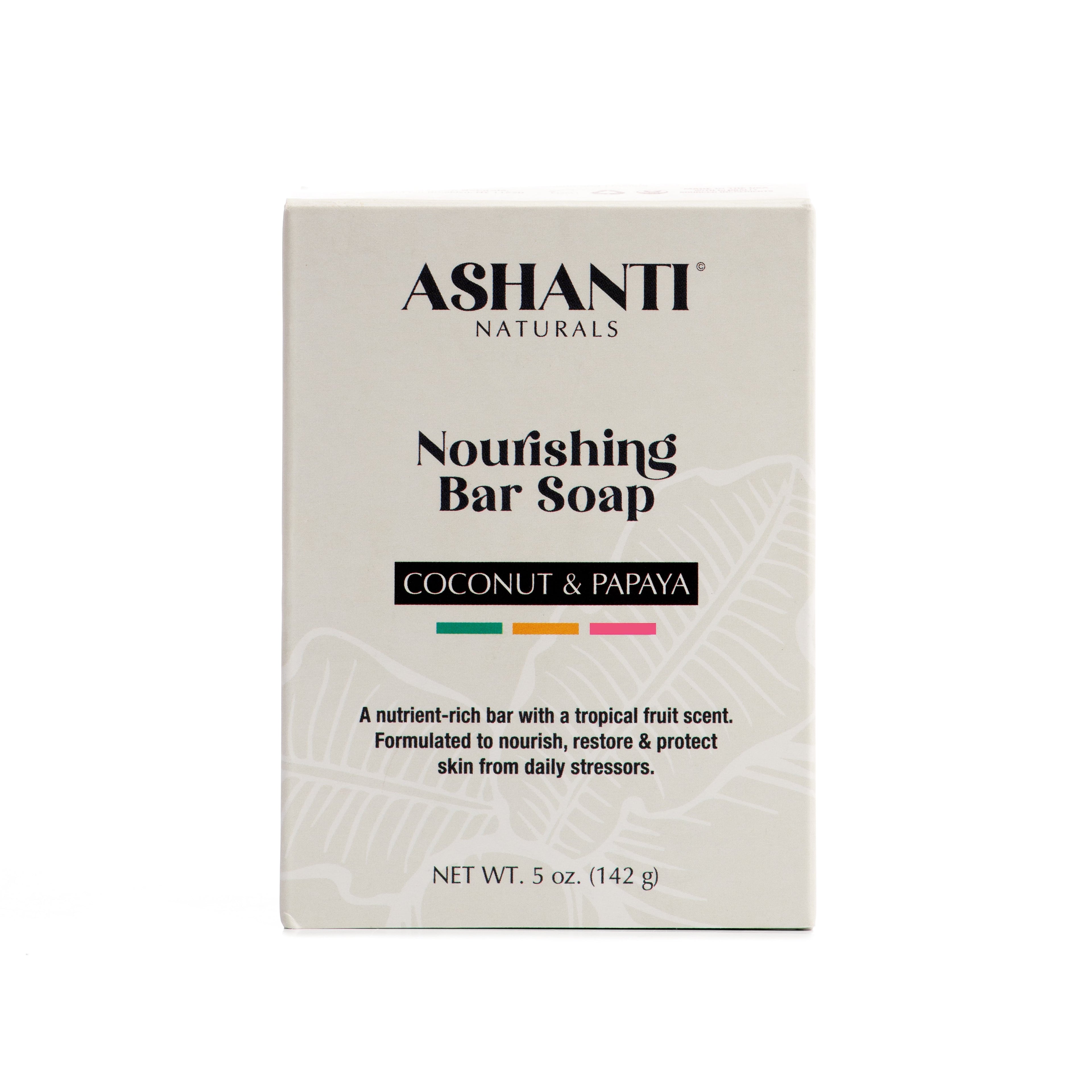 ASHANTI NATURALS Nourishing Coconut & Papaya Soap Bar AshantiNaturals