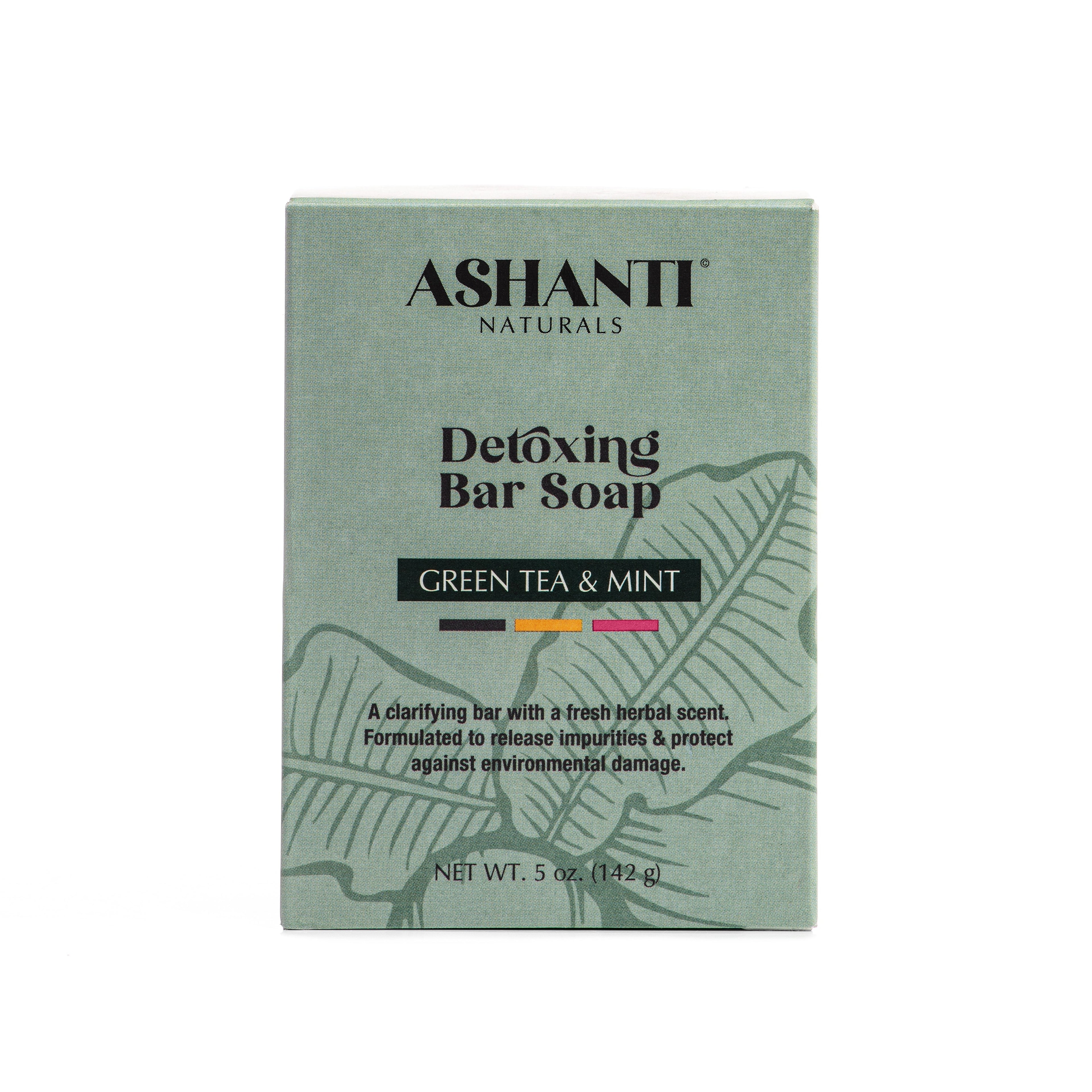 ASHANTI NATURALS Detoxing Green Tea & Mint Soap Bar AshantiNaturals