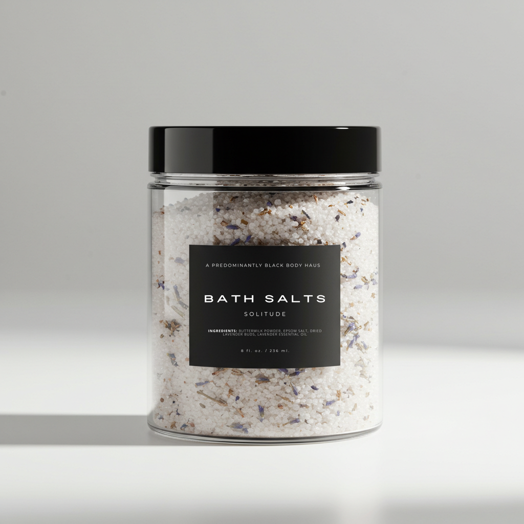 SOLITUDE BATH SALTS Predominantly Black