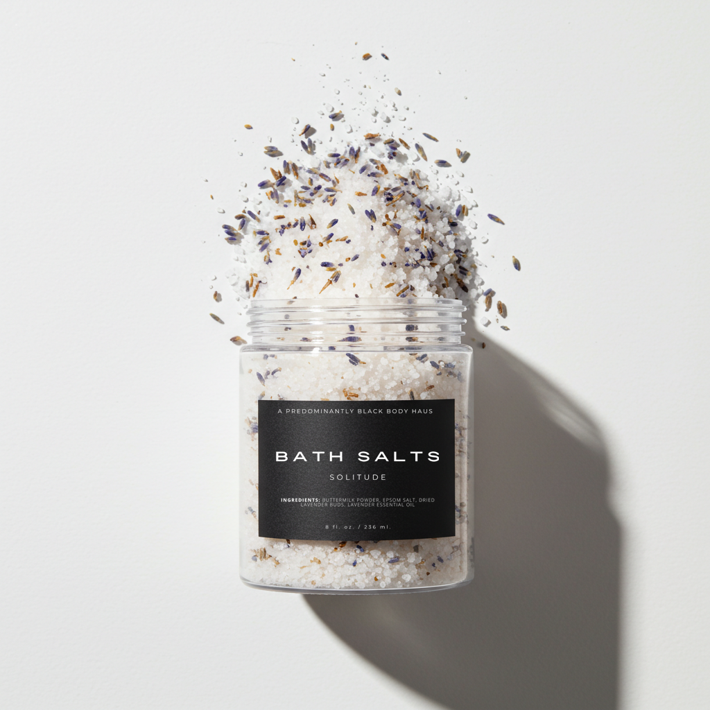 SOLITUDE BATH SALTS Predominantly Black