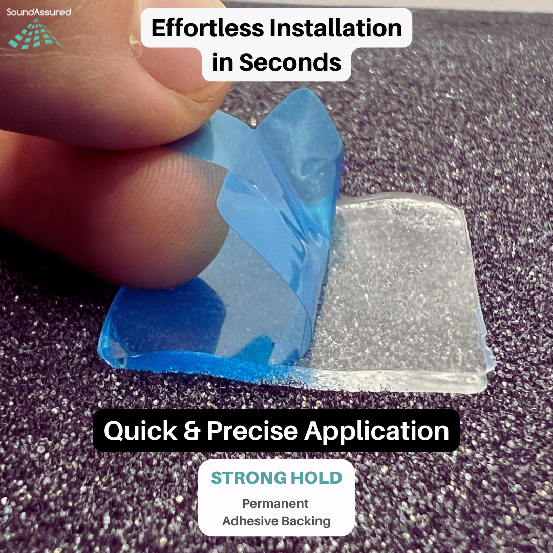 Mounting Tape For Acoustic Foam - Double Sided Adhesive Squares For Easy Installation SoundAssured