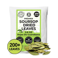 200+ Whole Dried Soursop Leaves – 2.6 oz , 100% Natural Soursop Tea (Graviola Leaves), Caffeine-Free Herbal Tea (Hoja Guanabana) Akshit