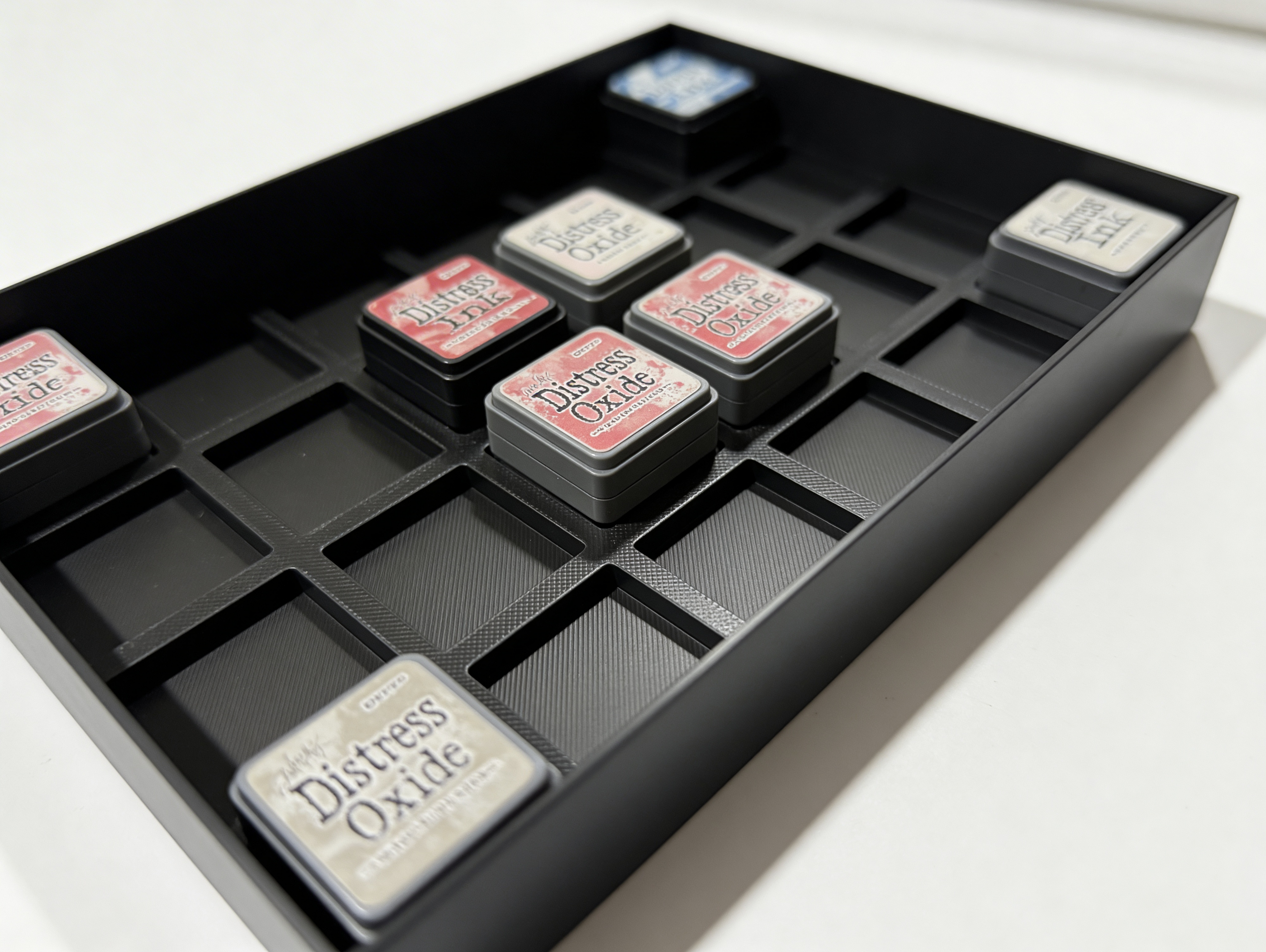 Distress Oxide Mini Ink Pad Holder, 24 Slot Storage Tray, Made to Order Y-Axis Printing LLC