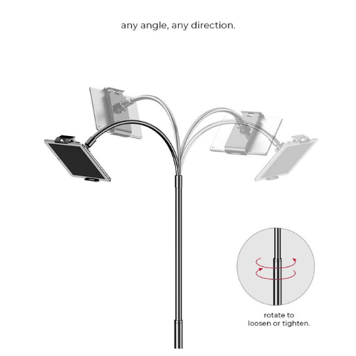 Adjustable Multi-Purpose Tablet Holder (WHITE) Hair Jikoo