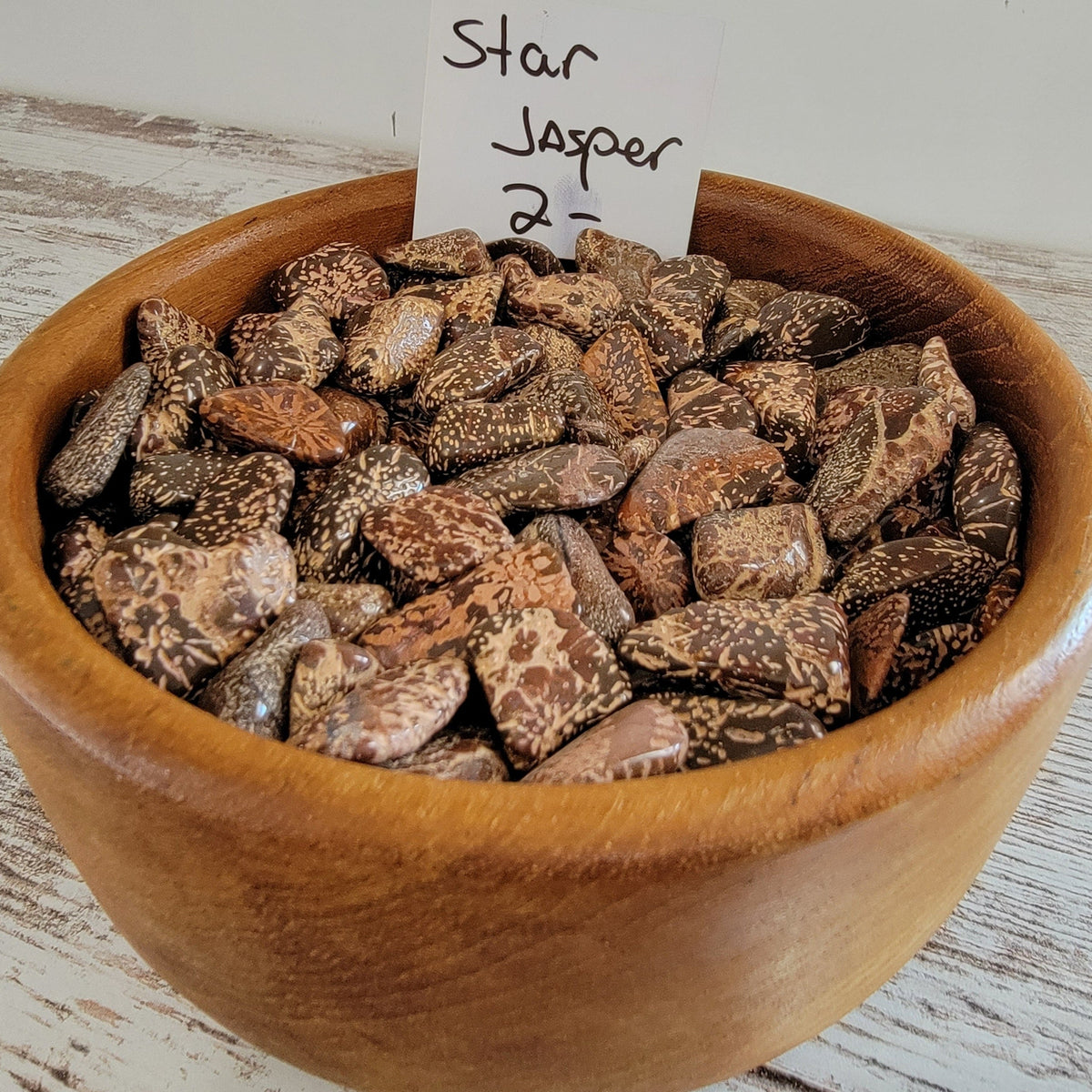 Star Jasper Tumbled Stones - Unique Colors for Healing, Decoration, and Collection High Ho Gems and Crystals