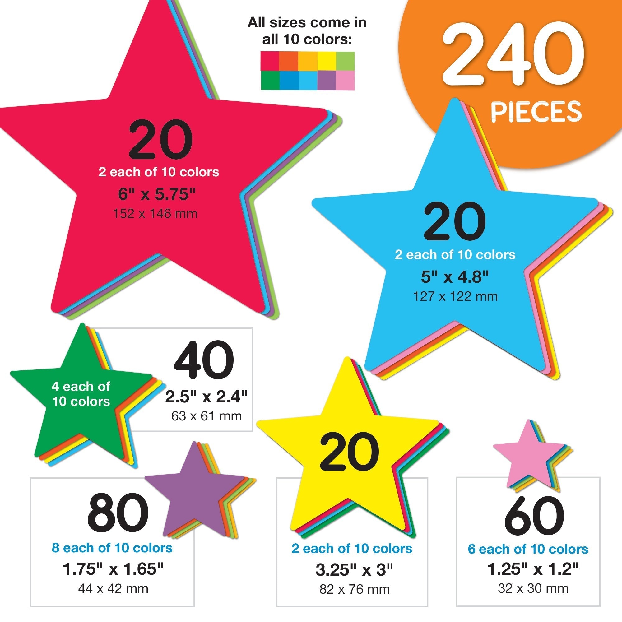 Star Cutouts FreshCut Crafts