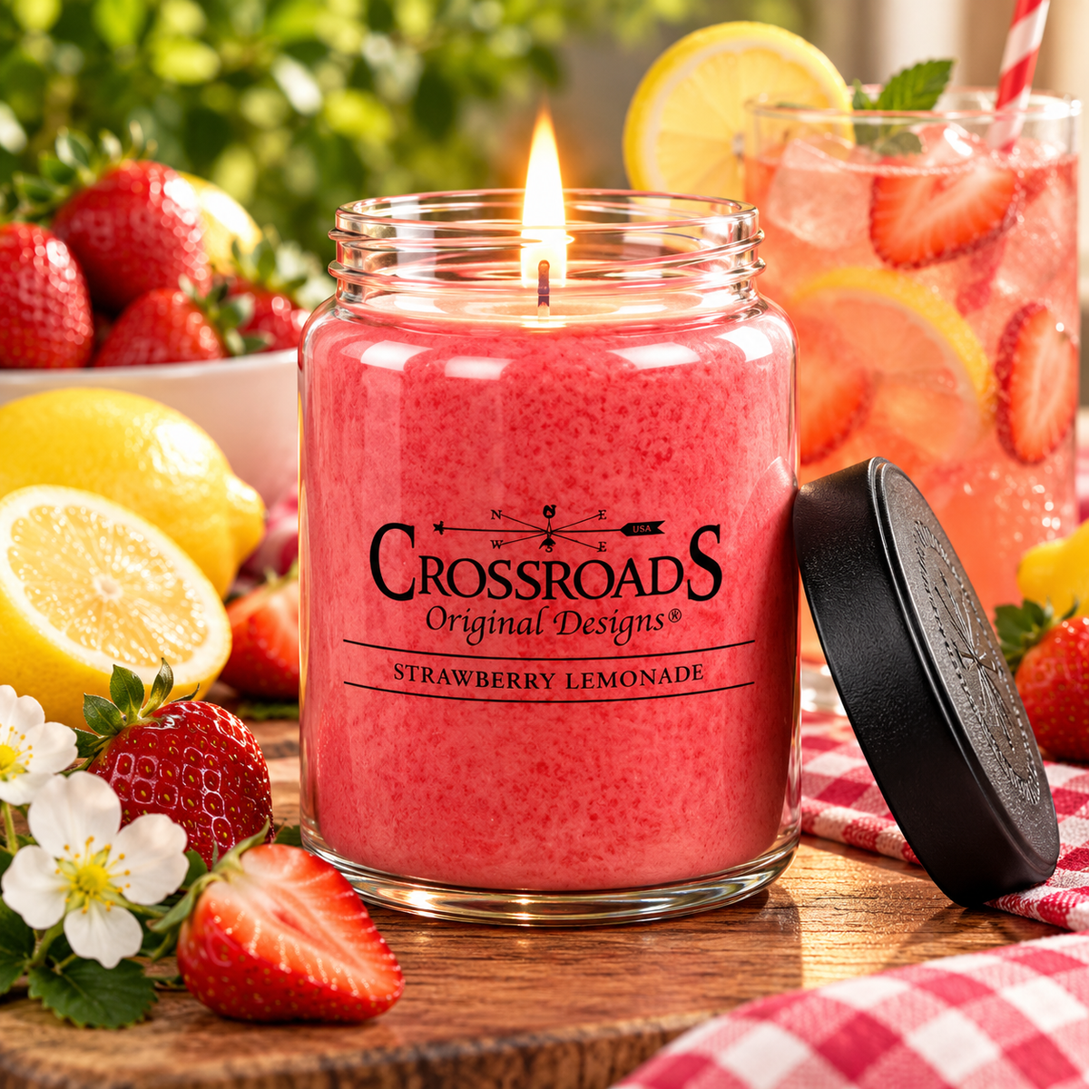 Crossroads Strawberry Lemonade Candle, 26 Oz (SLM26) FashionMojos.com