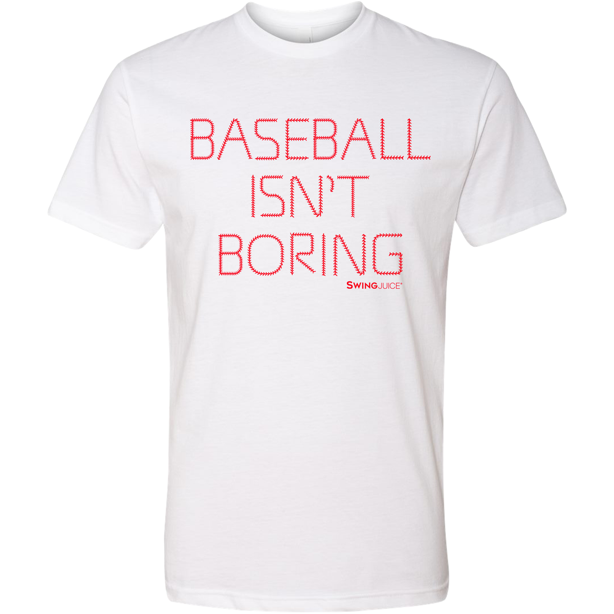 Baseball Official Baseball Isn't Boring Unisex T-Shirt White SwingJuice LLC
