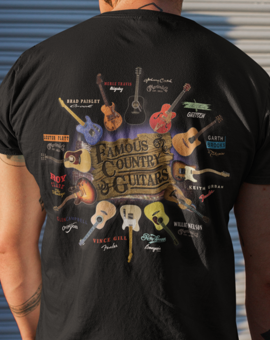 Famous Country Guitars Design T-Shirt Taboo