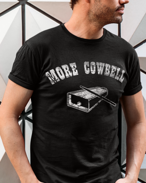 'More Cowbell' Music T-Shirt Taboo