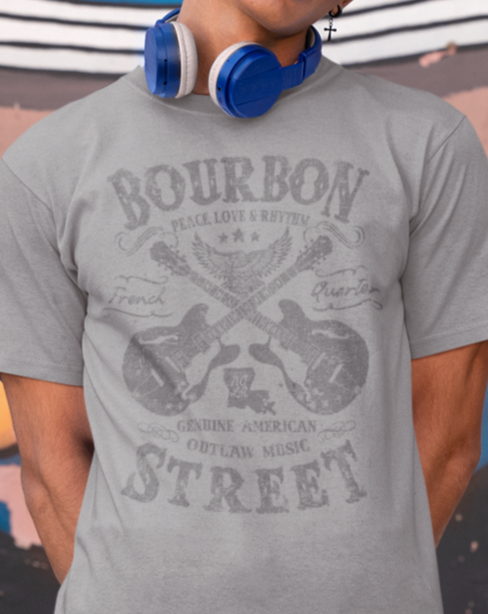 Bourbon Street Outlaw Design T-Shirt Taboo