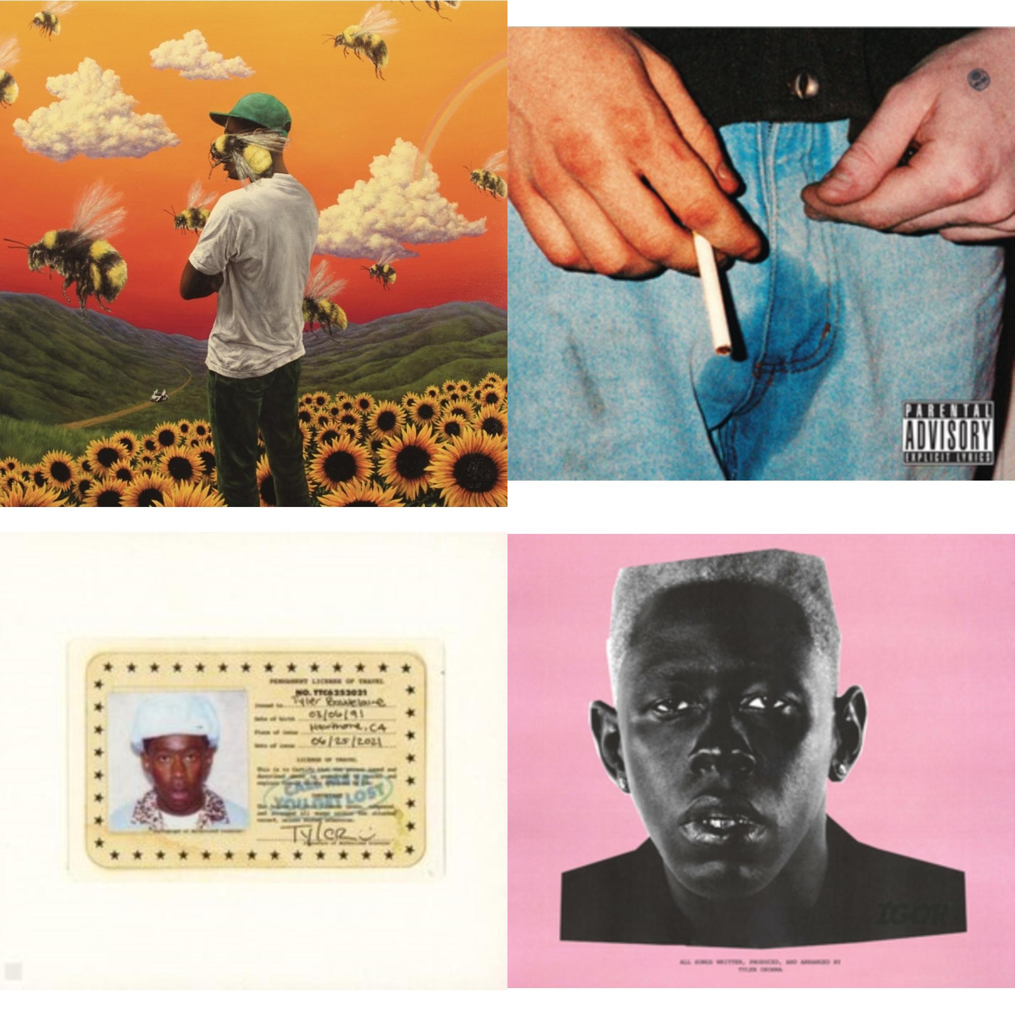 The Creator Tyler - Flower Boy & Cherry Bomb (Exp) & Call Me If You Get Lost & Igor (X) - CD Bundle Bundle Music